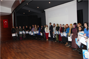 İnesmek'te 772 Kursiyer Sertifika Aldı